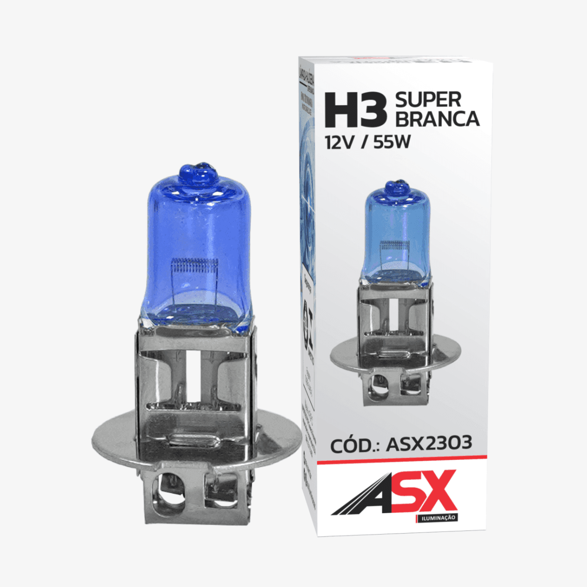 LÂMPADA H3 SUPER BRANCA