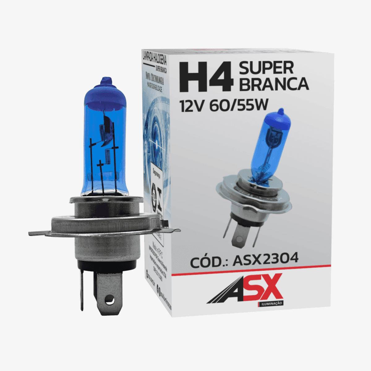 LÂMPADA H4 SUPER BRANCA