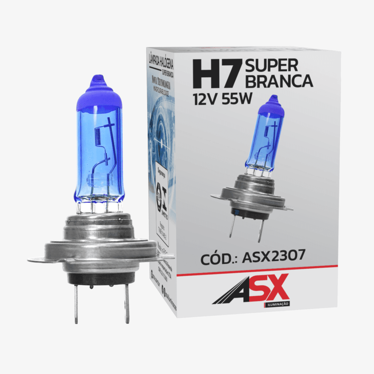 LÂMPADA H7 SUPER BRANCA