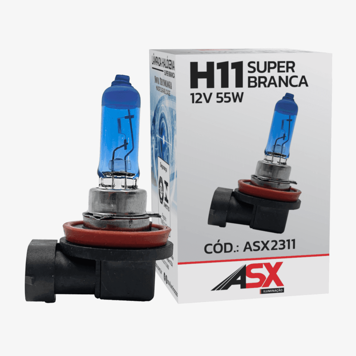 LÂMPADA H11 SUPER BRANCA