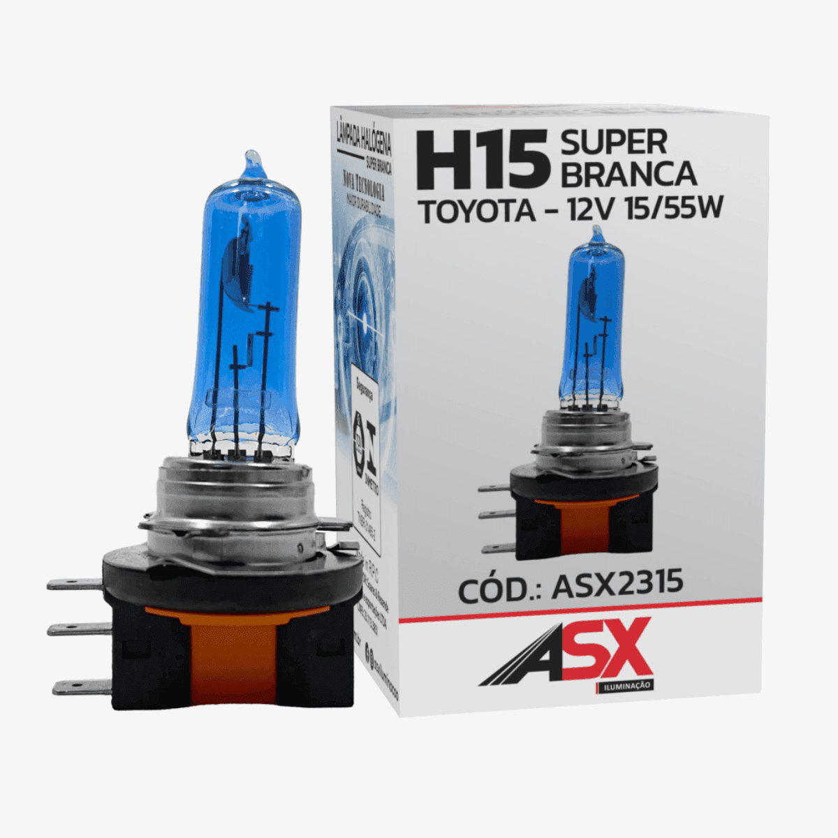 LÂMPADA H15 SUPER BRANCA