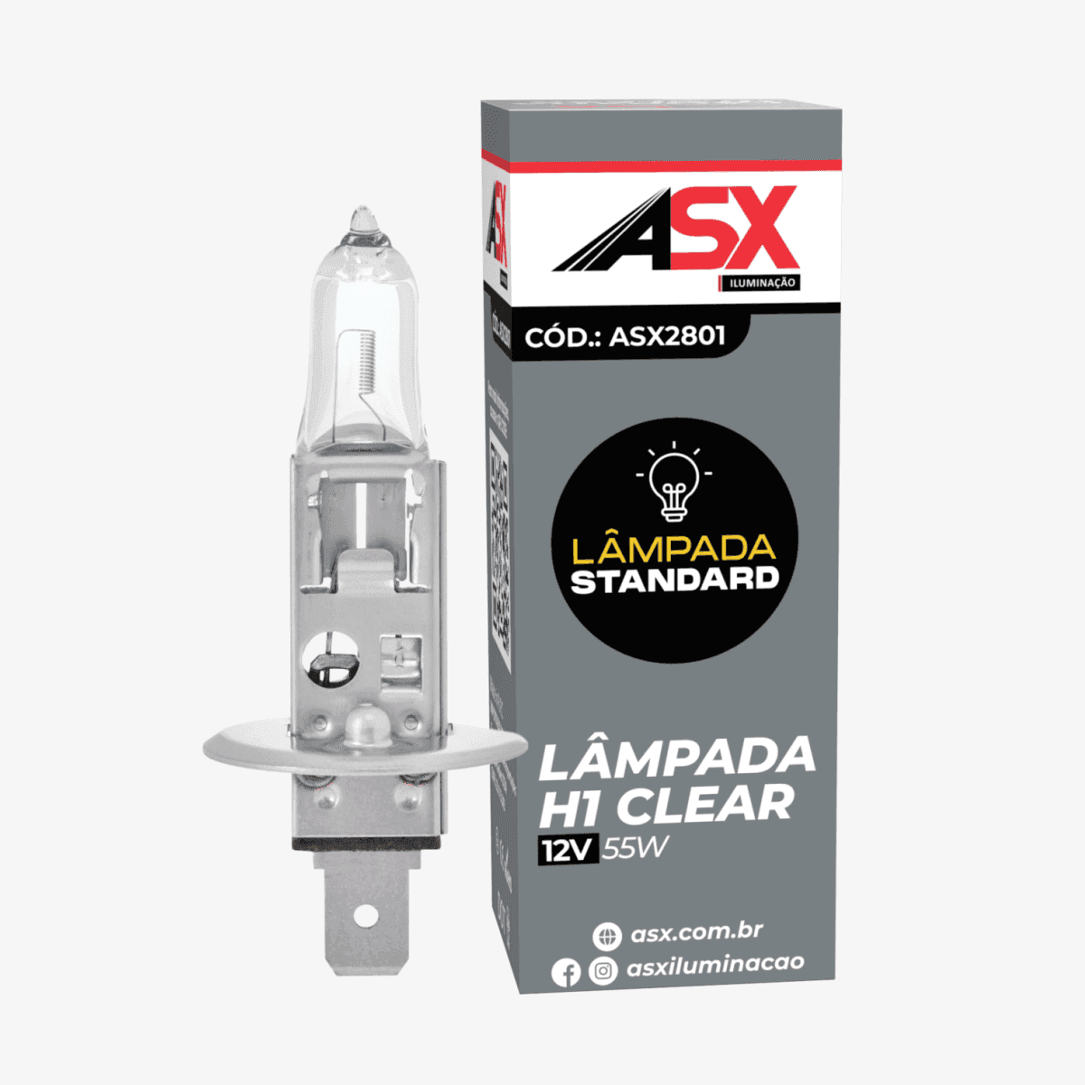 LÂMPADA H1 CLEAR STANDARD