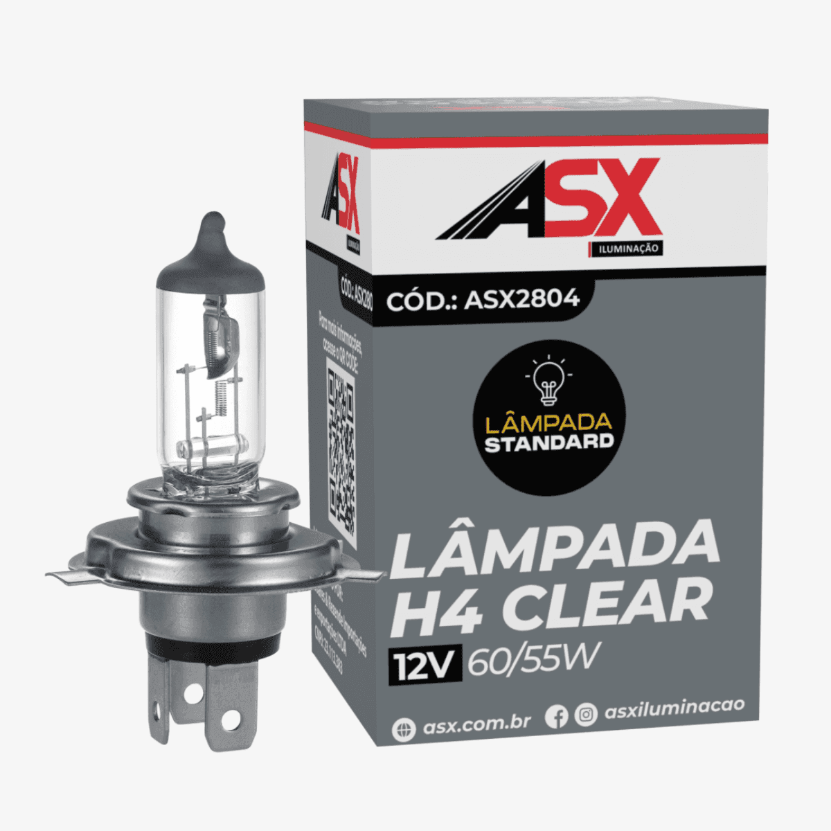 LÂMPADA H4 CLEAR STANDARD
