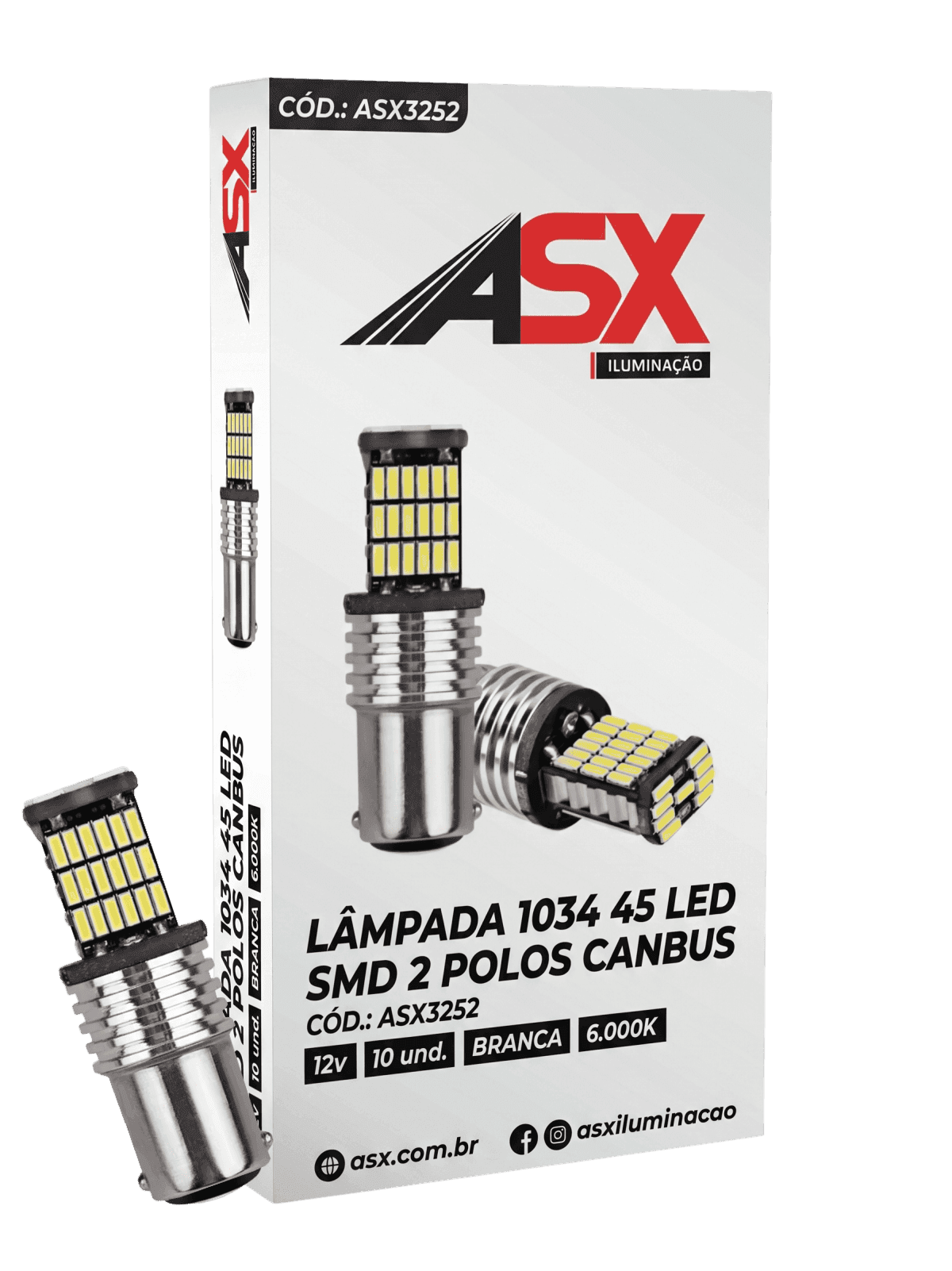 LÂMPADA 1034 45 LED CANBUS - 2 POLOS
