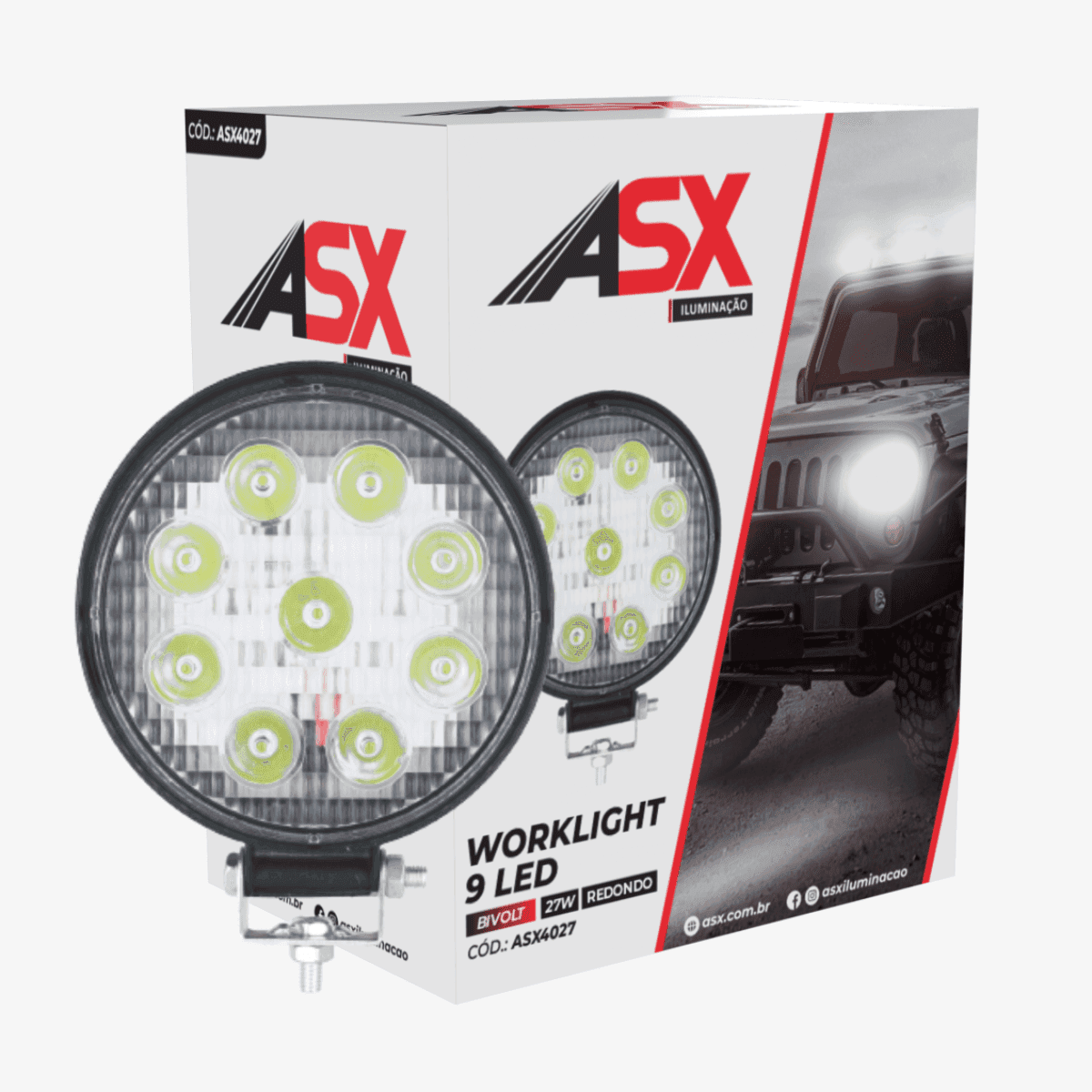 WORKLIGHT 9 LED REDONDO