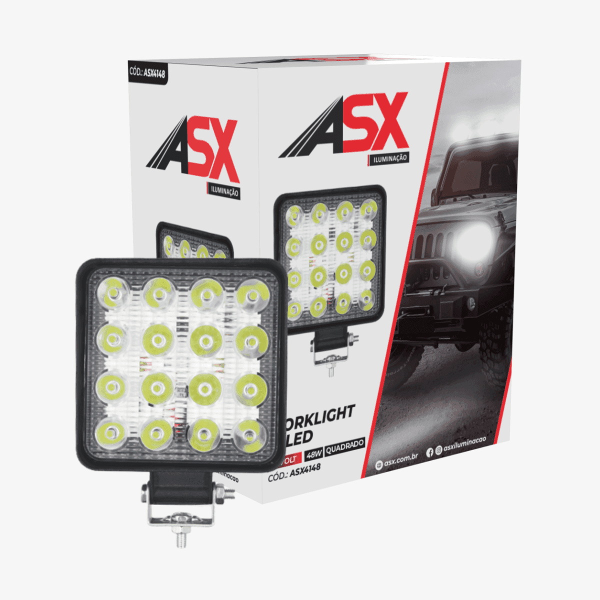 WORKLIGHT 16 LED QUADRADO
