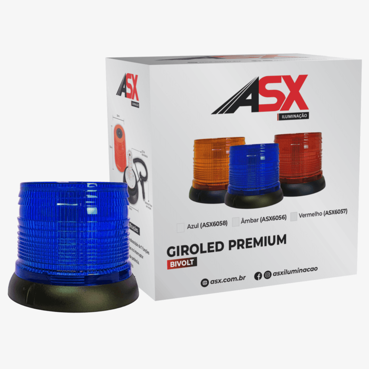 GIROLED PREMIUM 60 LED AZUL