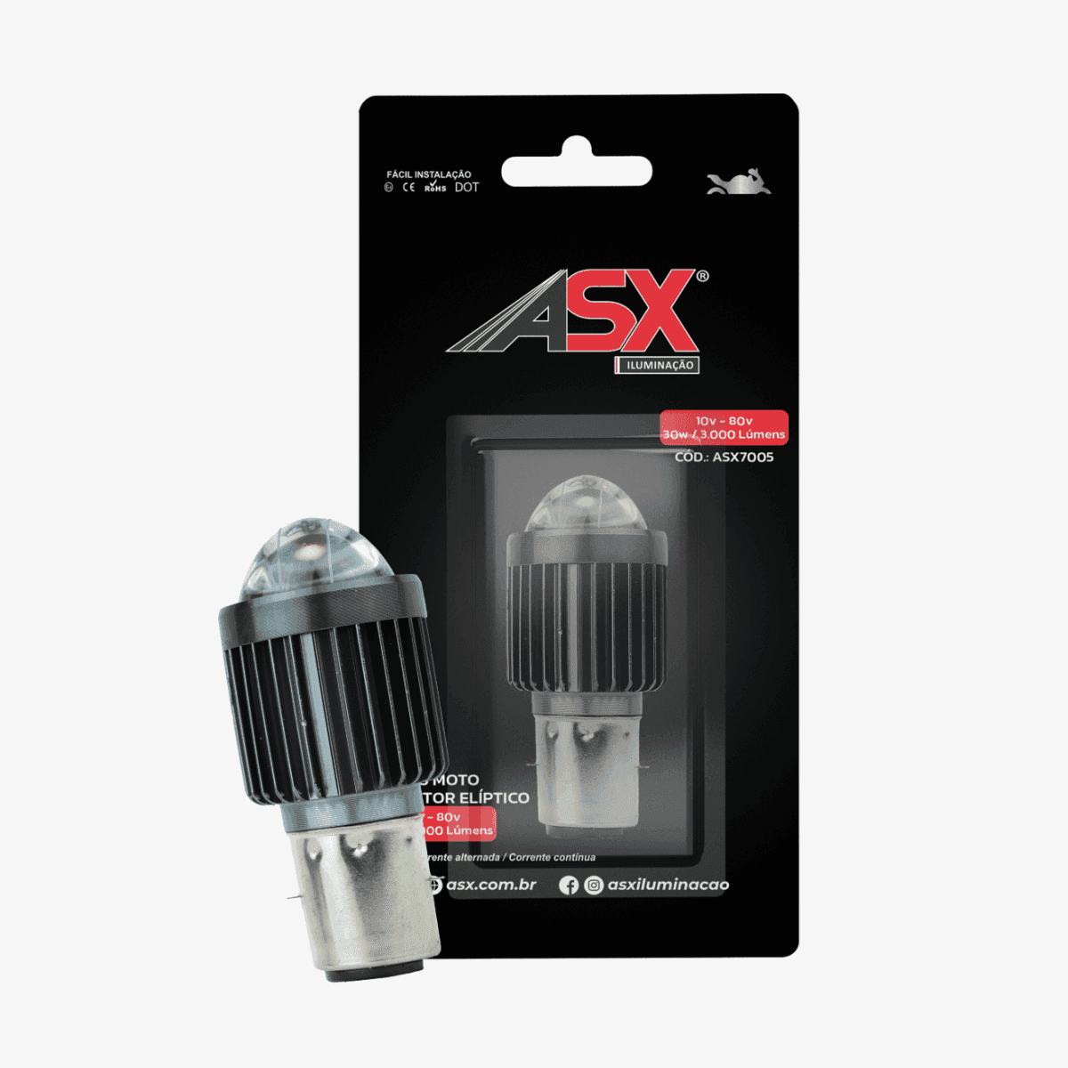 LED M5 MOTO PROJETOR ELÍPTICO - 2 POLOS